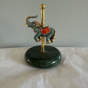 vintage Spoontiques carousel elephant figurine